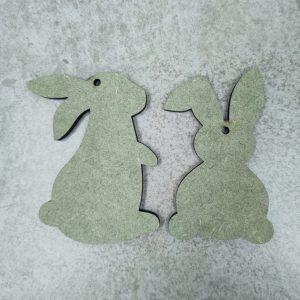 Aplique Coelhos MDF 6mm