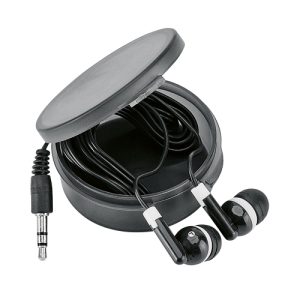 Auriculares 3,5 mm com caixa