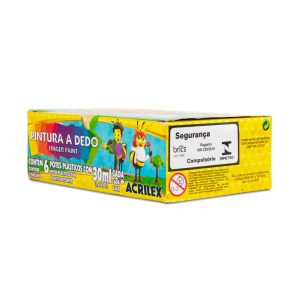 Pintura a Dedo 6 cores 30ml- Acrilex