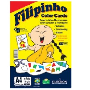 Bloco Filipinho Color Cards 120g – 24 fls