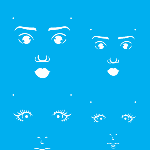 Stencil OPA 2500 Rosto Boneca – 15 x 20 cm