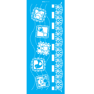 Stencil OPA 2950- Infantil Renda Brinquedos – 17 x 42 cm