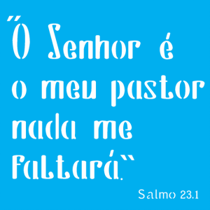 Stencil OPA Ref. 2020 Salmo 23.1 – 14 x 14