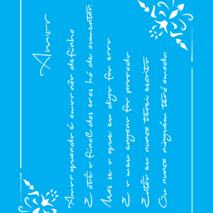 Stencil OPA 2448 Poema Amor – 20 x 25 cm