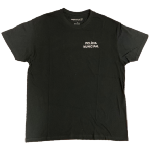 T-SHIRT PRETA POLÍCIA MUNICIPAL