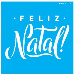 Stencil Natal OPA 3010 Feliz Natal 14 x 14