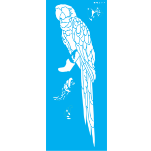 Stencil OPA 3144 Animais Arara 17 x 42 cm