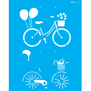 Stencil OPA 3166 Bicicleta Vintage 20 x 25