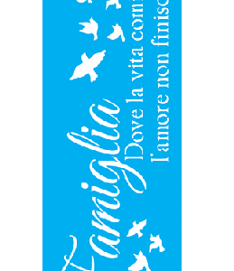 Stencil OPA 3194 Frase Flamiglia10 x 30