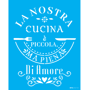 Stencil OPA 3212 La Nostra Cucina 20 x 25