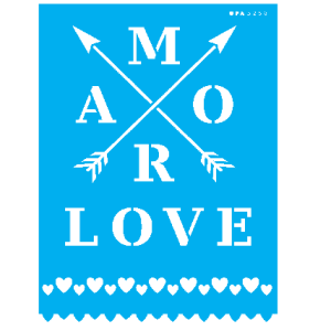 Stencil OPA 3258 Love Flechas 15 x 20