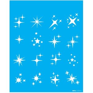 Stencil Natal OPA 3293 Estrelas Natalinas 20 x 25