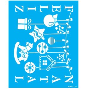 Stencil Natal OPA 3294 Feliz Natal Varal 20 x 25