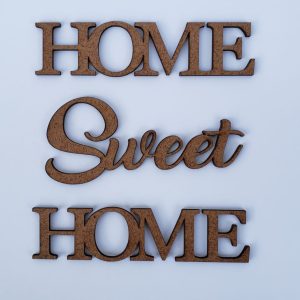 Aplique Frase Home Sweet Home 12cm Ref. 62781