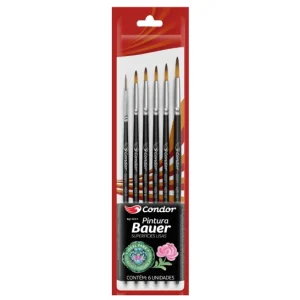 Kit Pincéis 593/1 Pintura Bauer Superfícies Lisas Condor