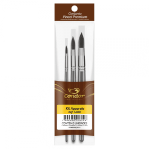 kit Pincéis Aquarela Ref. 5500 Condor