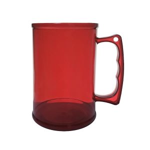 CANECA ACR?LICA VERMELHA CHOPP JDM