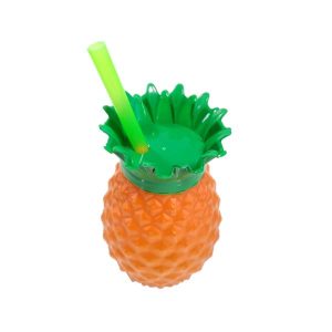 COPO ABACAXI COM CANUDO 500 ML INJETEMP