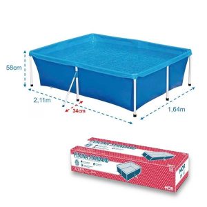 PISCINA ESTRUTURAL RETANGULAR 2000L MOR