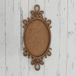 Aplique Placa Oval Arabesco 18cm