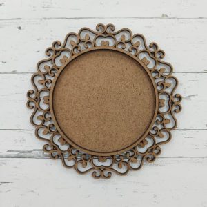 Aplique Placa Arabesco 16cm MDF 3mm Mod. 01