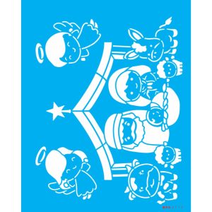 Stencil OPA 3713 Manjedoura Infantil 20 x 25