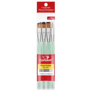 Kit Pincéis Cabo Ergonômico Prático Ref.4003 Condor