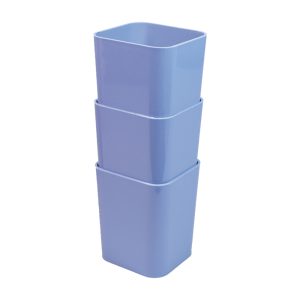Kit 3 Com Porta Objetos  Azul Claro- Dello