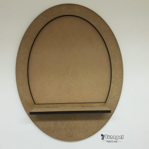 Quadro Oval  35 x 27cm com Base 4,5cm- 6mm Ref. 61635