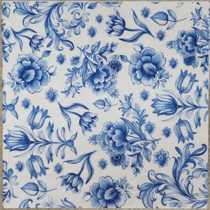 Guardanapo Decoupage Floral Delft Blue Flowers Ref. 13318635