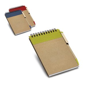 Bloco de notas de bolso espiral com papel reciclado RINGORD