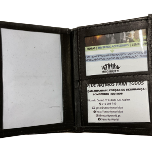 CARTEIRA EM PELE MODELO MILITAR (CIM + CARTÕES + NOTAS)