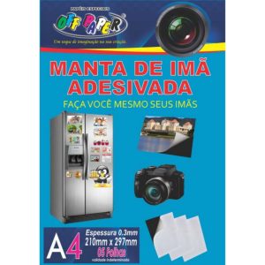 Manta de Imã Adesiva – A4 com 5 Folhas Off Paper
