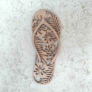 Aplique Chinelo Vazado MDF 3mm