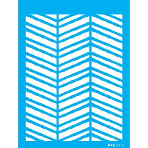 Stencil OPA 3351 Estamparia Zig Zag Irregulares 15 x 20