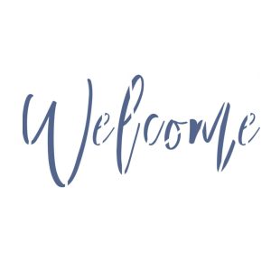 Stencil Arte Fácil ST-415 Welcome 12 x 28cm