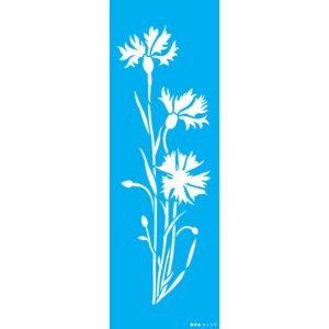 Stencil OPA 3459 Flores Centaurea Cyanus10 x 30