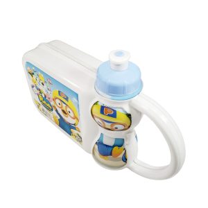 KIT LANCHEIRA PORORO COM GARRAFA SQUEEZE PLASDURAN