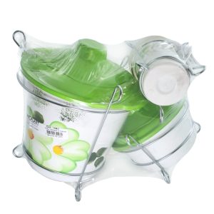 KIT PIA DECORADO COM SUPORTE DE METAL AMILPLAST