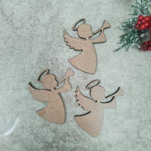 Aplique Anjo Trombeta Mdf 3mm