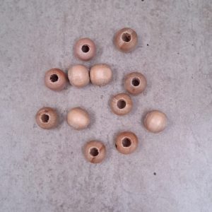 Bola Madeira Passante 18mm c/ 12 und.