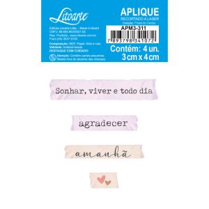 Aplique em Papel e MDF- APM3-311 Coleção Flores do Campo