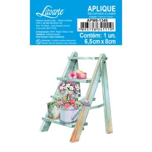 Aplique em Papel e MDF- APM8-1349 Coleção Flores do Campo