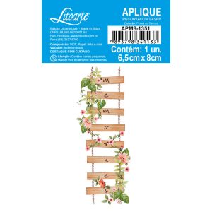 Aplique em Papel e MDF- APM8-1351 Coleção Flores do Campo