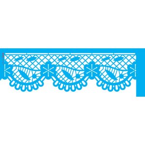 Stencil OPA 3707 Renda Rechilieu Flor Cerejeira 10 x 30