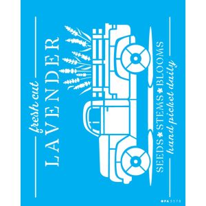 Stencil OPA 3570 FarmHouse Camionete Lavender 20 x 25