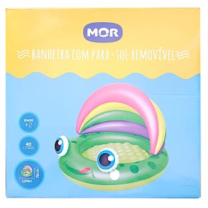 PISCINA BANHEIRA INFL?VEL PEQUENA COM PARA-SOL REMOV?VEL MOR