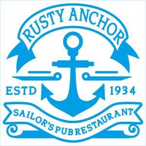 Carimbo Litoarte – Coleção Mar Doce Lar – CAL-009 Selo Âncora Rusty Anchor