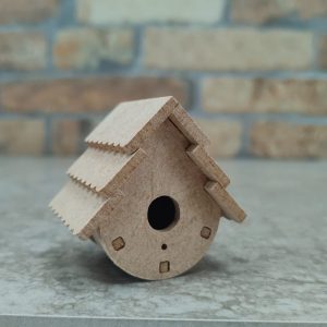 Mini Casinha Redondinha Mod.12 -5cm Alt.  MDF 3mm