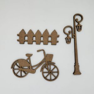 Apliques Bicicleta, Poste e Cerca